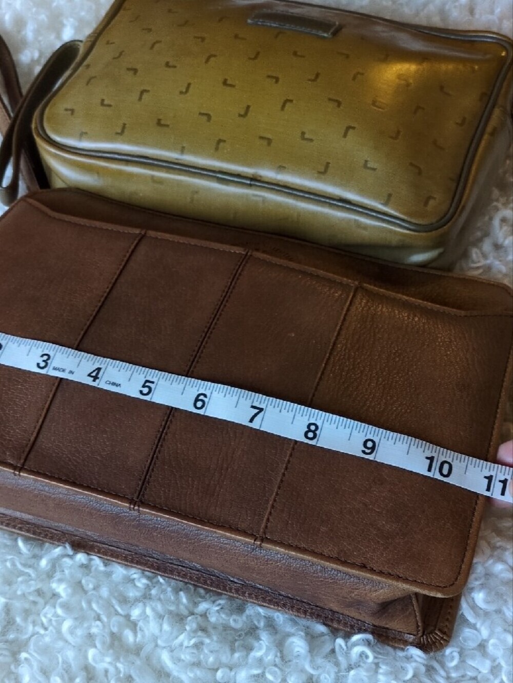 Brown Leather Men’s Document Pouch - Picture 11 of 15